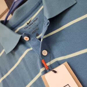 Nike Blue Polo Shirt Classic Design